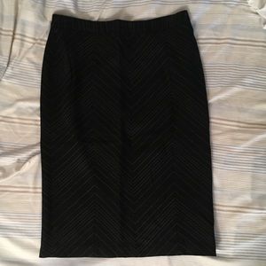 Black pencil skirt